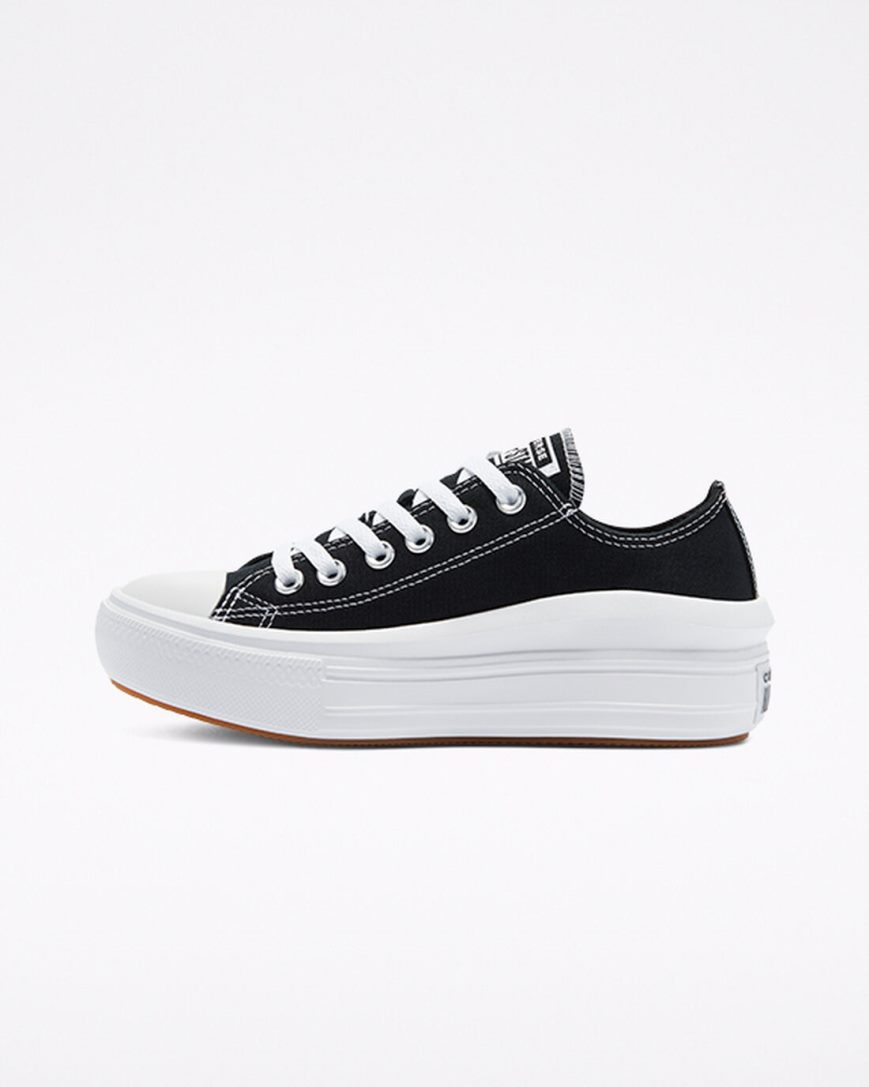 Women's Converse Chuck Taylor All Star Move Low Top Platform Shoes Black / White | AU 6539CE